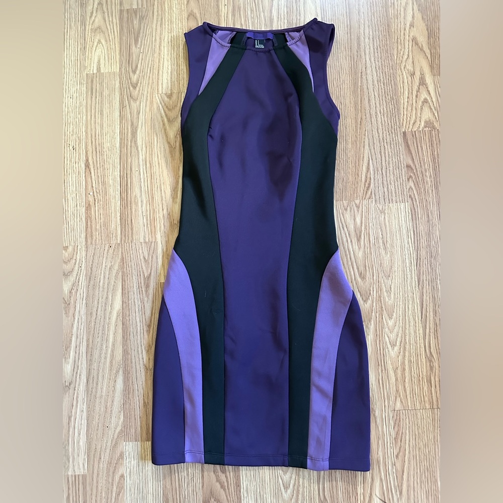 Purple bodycon dress size S